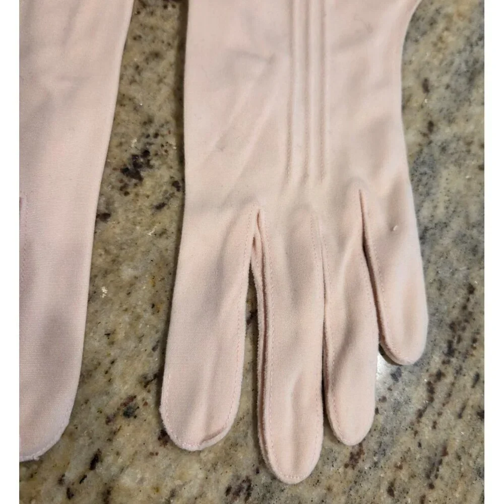Vintage Size M/L Pink Nylon Stretch Formal 9